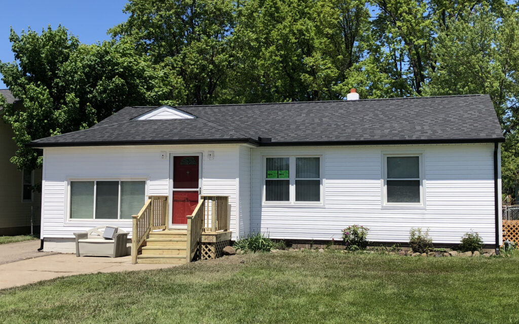 White Siding Installation Completed on Home